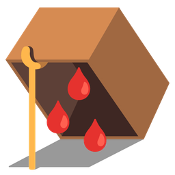 mouse trap and drop of blood