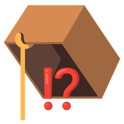 mouse trap and exclamation question mark