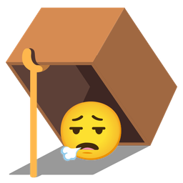 mouse trap and face exhaling