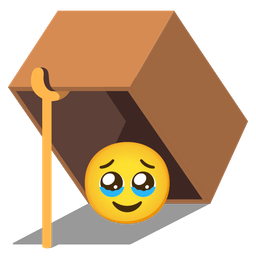 mouse trap and face holding back tears