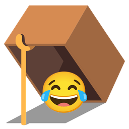 Mouse trap and Face with tears of joy