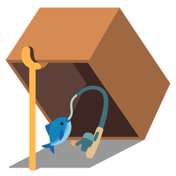 mouse trap and fishing pole