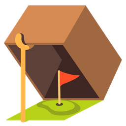 mouse trap and flag in hole