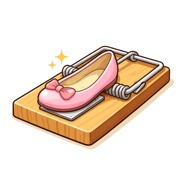 Mouse trap and Flat shoe