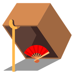 mouse trap and folding hand fan