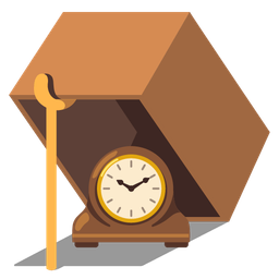 mouse trap and mantelpiece clock