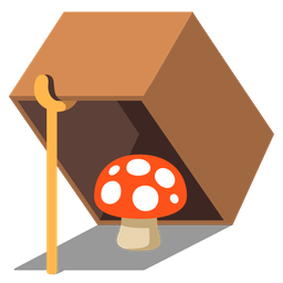 mouse trap and mushroom