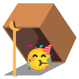 mouse trap and partying face