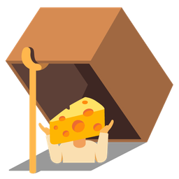 mouse trap and person shrugging