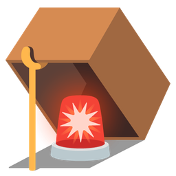 mouse trap and police car light