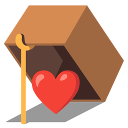 mouse trap and red heart