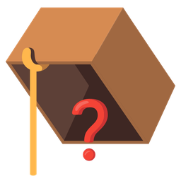 mouse trap and red question mark