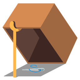 mouse trap and sewing needle