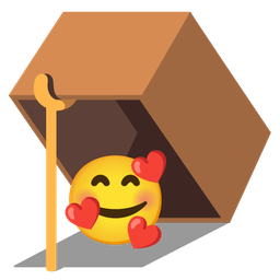 Mouse trap and Smiling face with hearts