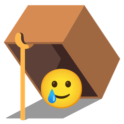 Mouse trap and Smiling face with tear