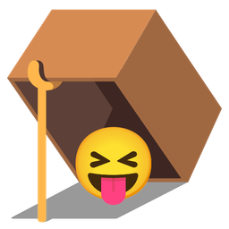 Mouse trap and Squinting face with tongue