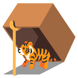 mouse trap and tiger face