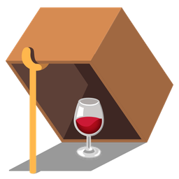 mouse trap and wine glass