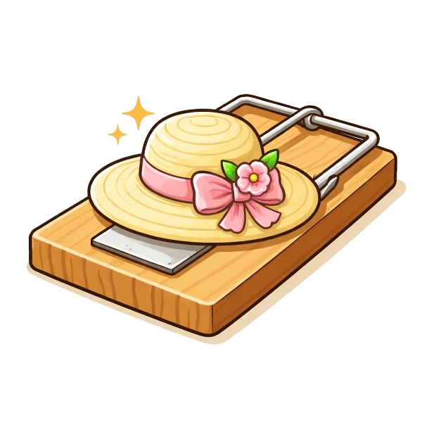 Mouse trap and Woman’s hat