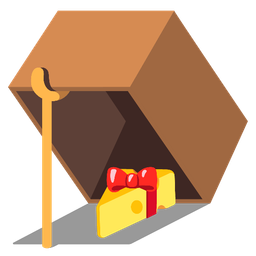 mouse trap and wrapped gift