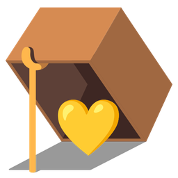 mouse trap and yellow heart