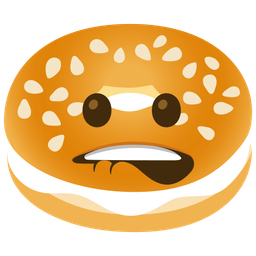mouth and bagel