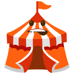 mouth and circus tent