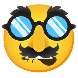 mouth and disguised face