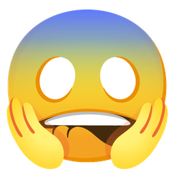 mouth and face screaming in fear