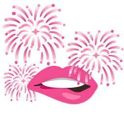mouth and fireworks