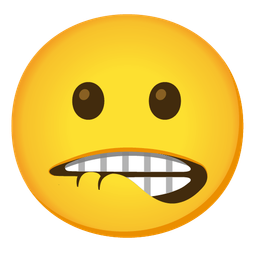 mouth and grimacing face