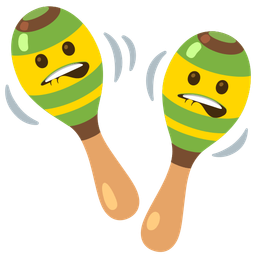 mouth and maracas