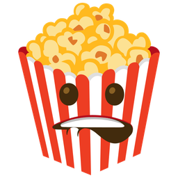 mouth and popcorn