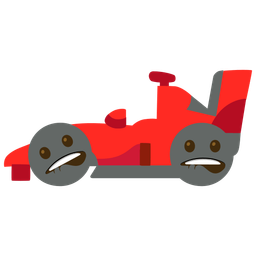 mouth and racing car