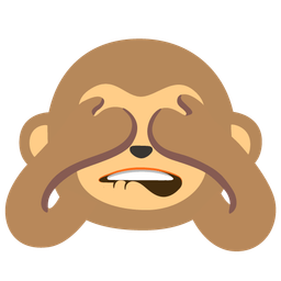 mouth and see-no-evil monkey