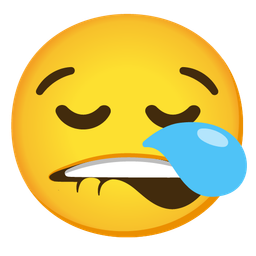 mouth and sleepy face