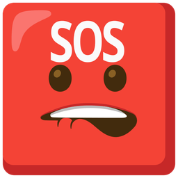 mouth and SOS button