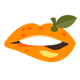 mouth and tangerine