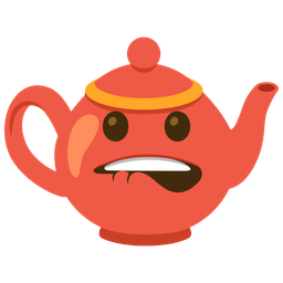 mouth and teapot