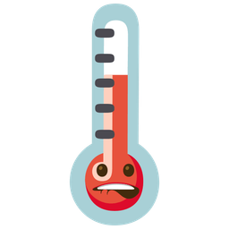 mouth and thermometer