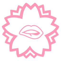 mouth and white flower