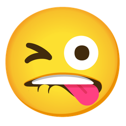 Mouth and Winking face with tongue