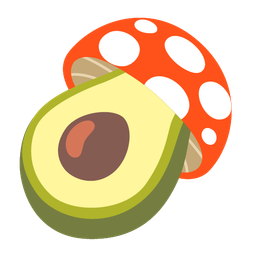 mushroom and avocado