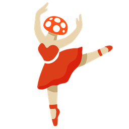 mushroom and ballet shoes