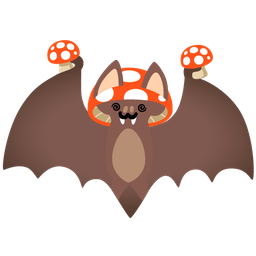 mushroom and bat