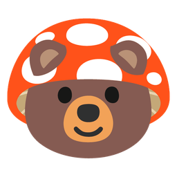 mushroom and bear