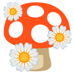 mushroom and blossom