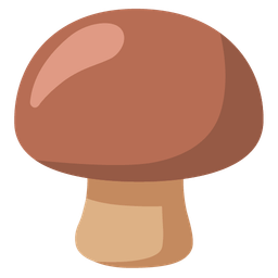 mushroom and brown heart