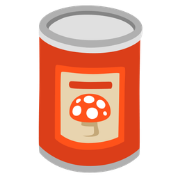 mushroom and canned food