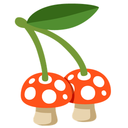mushroom and cherries